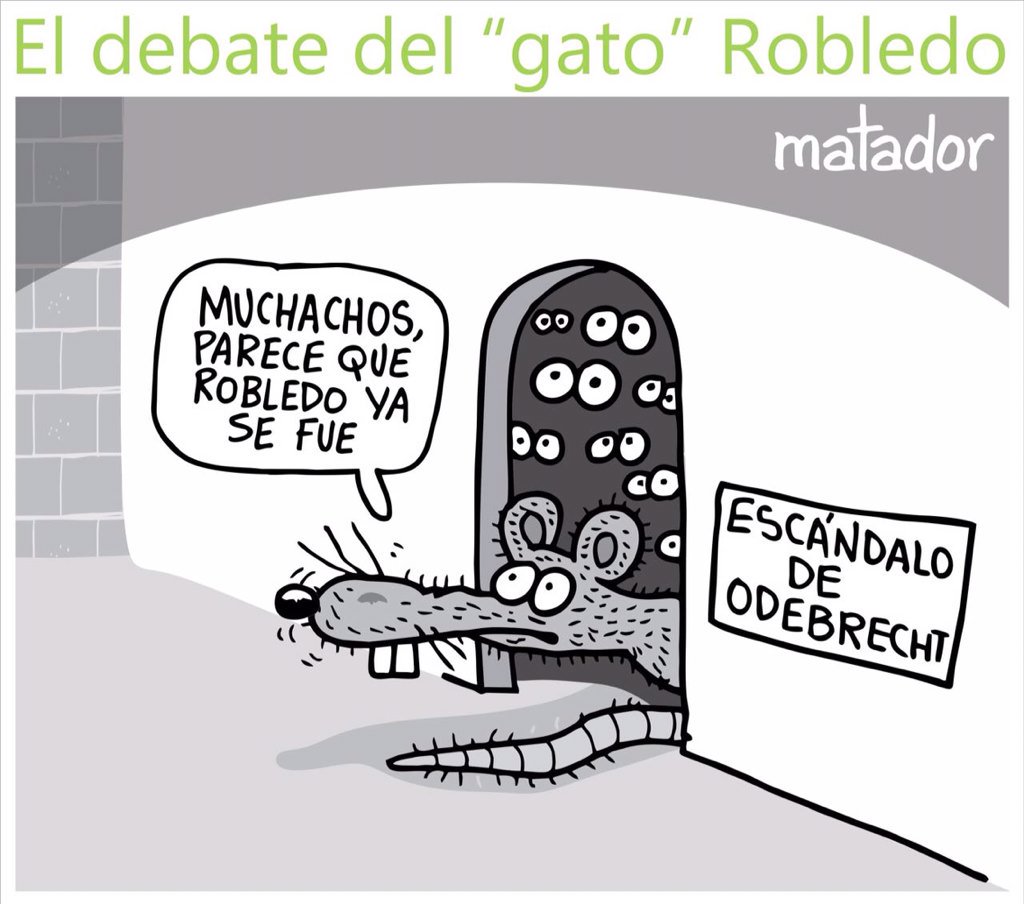 gustavotrianasu's tweet photo. Ingeniosa caricatura de Matador sobre escándalo de Odebrecht. Reconocimiento a la coherencia y el valor de Robledo. https://t.co/pH1GfFguR8