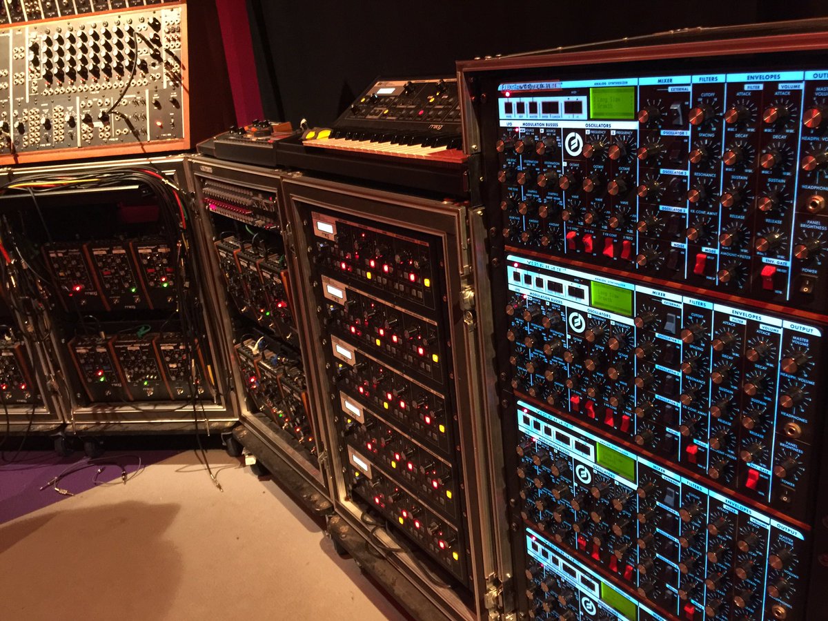 moranste's tweet photo. Care to geek out on some of the coolest synths ever assembled? Visit Moog Sound Lab at #SOUNDCHECK @SciGalleryDub https://t.co/TCCnR31MDC https://t.co/tliXAhlzQa