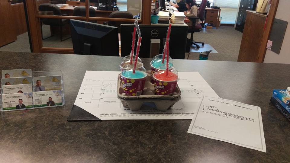 TC_Title's tweet photo. #FreeSlurpeeDay means the office gets slurpees! Our favorite flavors were Cotton Candy, Blue Raspberry, Wild Cherry and Coke! #TCTitle 😎☀️ https://t.co/rGAiOndcZ2