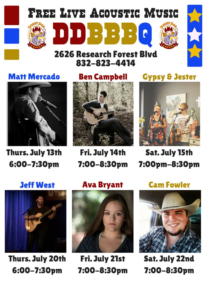 Live music at #DDBBBQ starting Thursday!