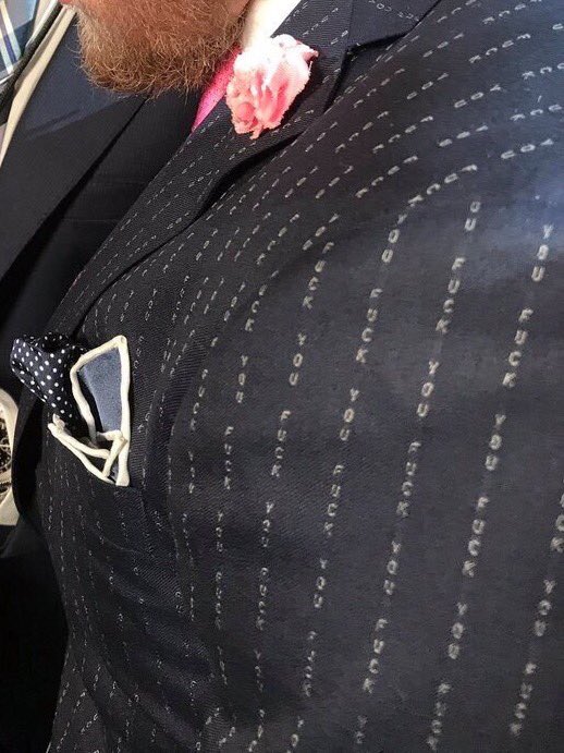 b_lkknight's tweet photo. McGregor the 🐐 for this suit alone. 😂 #MayMacWorldTour https://t.co/VGaI4wOgRS