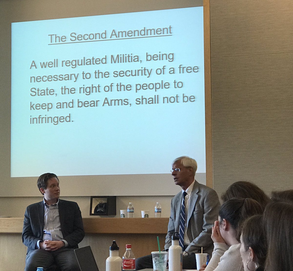 MarkoMarkolovic's tweet photo. The conversation about the 2nd Amendment this morning @ConstitutionCtr was awesome. Can't wait for tomorrow. #InteractiveConstitution https://t.co/ZlhFFzwpyD