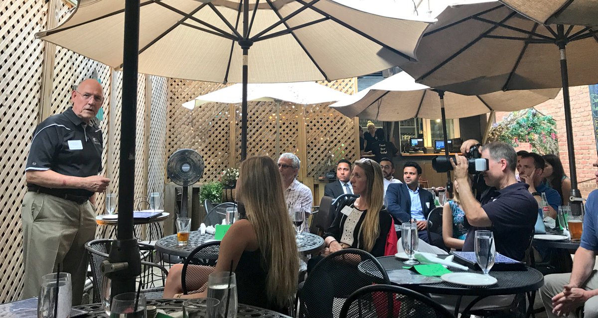 Thanks to Tom Toth, Sr. of Toth Financial for speaking at the <a href="/LoudounYP/">LoudounYP</a> ExeConnect tonight <a href="/ShoesCupNCork/">Shoe's Cup & Cork</a> ! Thx to our hosts! 🍻