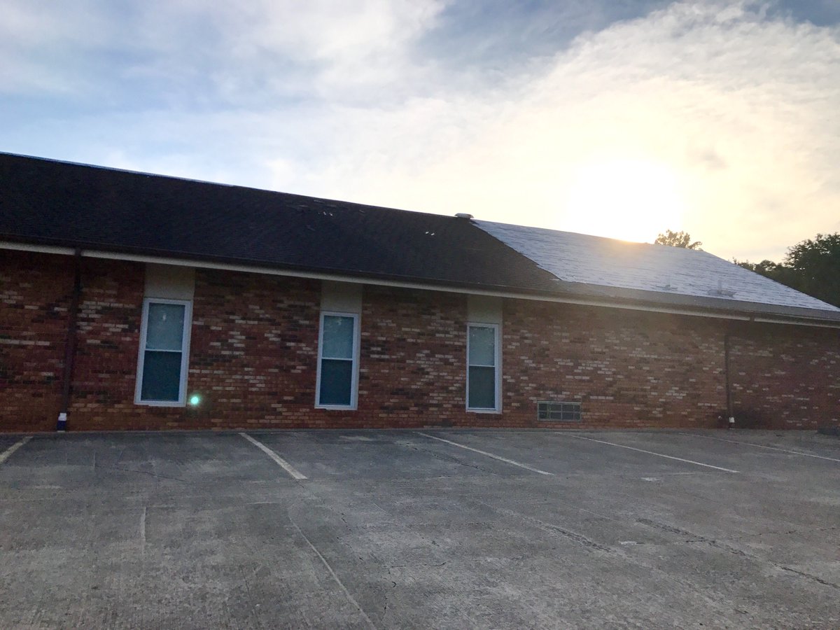 NeboCrossing's tweet photo. Shingles are being delivered and work continues on the new roof tomorrow! Contact Pastor Bob if you can help! https://t.co/iDzdk5fvMb