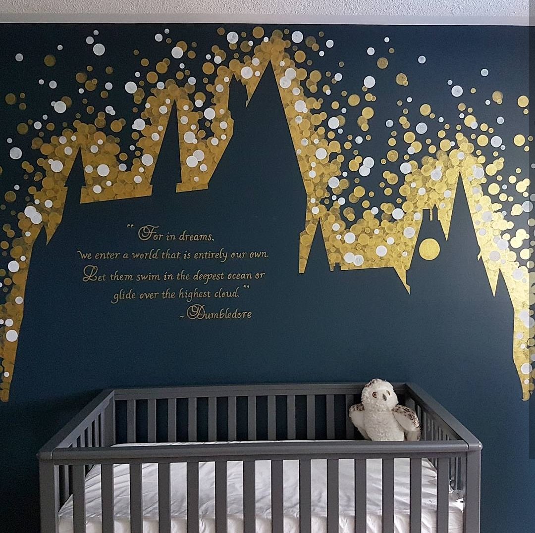 cjartcanada on Twitter: "Harry Potter nursery mural I did. I Love it