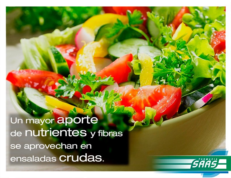 Farmacia_SAAS's tweet photo. Las ensaladas son el complemento ideal para una buena alimentación, su aporte en nutrientes es esencial para la salud #SaludbleConSAAS https://t.co/nJL2vCdPxN