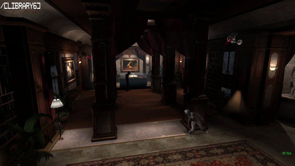 A mid-development screenshot from République’s internal “vertical slice” milestone build. Does this area look familiar?