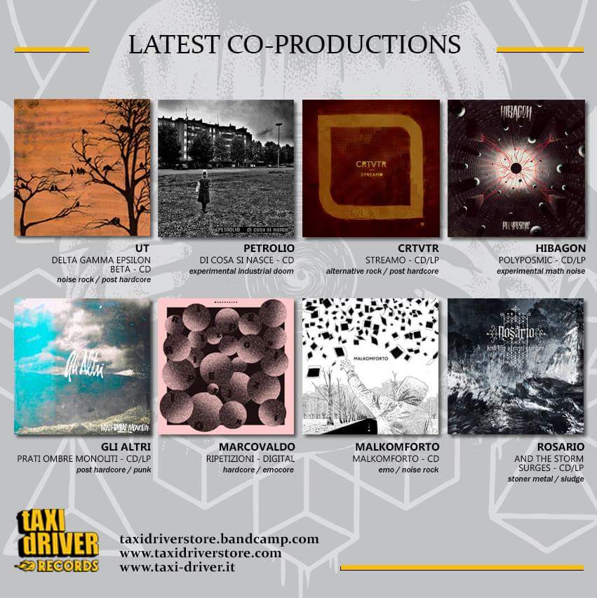 TaxiDriverRec's tweet photo. Latest co-productions!
https://t.co/q48Nkrtz5X
#taxidriverrecords #cd #vinylrecord #undergroundmusic https://t.co/P1BLsfQYSG