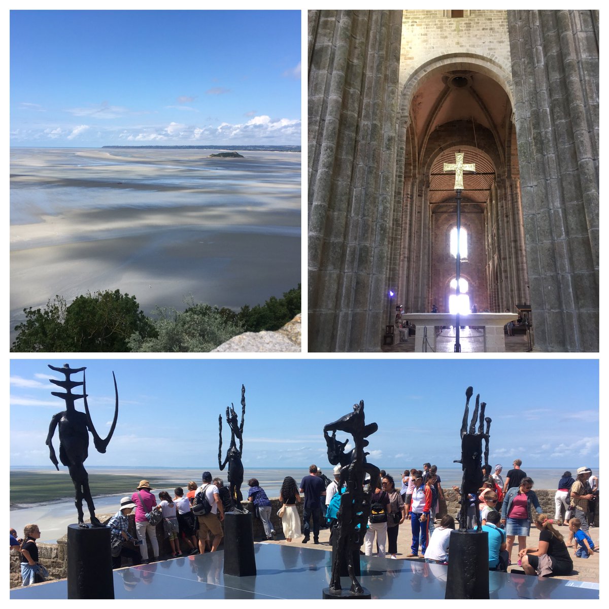 Escapade au Mont-Saint-Michel entre merveille, patrimoine, culture et marketing @lecmn @CentrePompidou #germainerichier #laMerePoulard