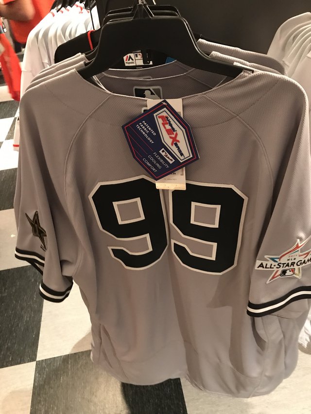 Darren Rovell on Twitter: Aaron Judge All-Star Game jerseys almost sold  out at main concourse shop. Only four left.  /  Twitter