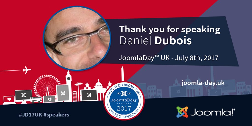 Big thanks to Daniel  <a href="/web_eau_net/">Daniel 🇪🇺</a> for speaking at #JoomlaDay UK. #JD17UK #joomla #London
Watch Daniel's talk here. 
youtube.com/watch?v=x9_X_U…