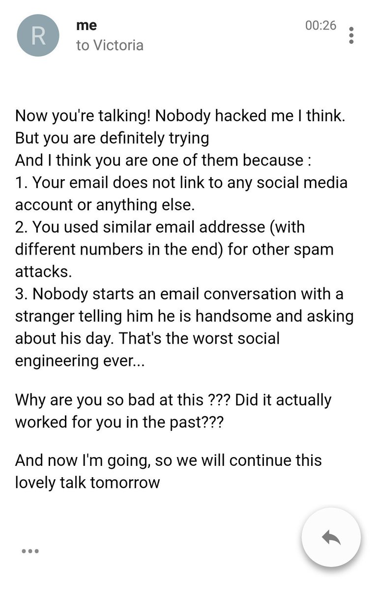 4043r0r's tweet image. My conversation with #NigerianPrincess has continued throughout the night and finished with me giving him tips for future #phishing attack