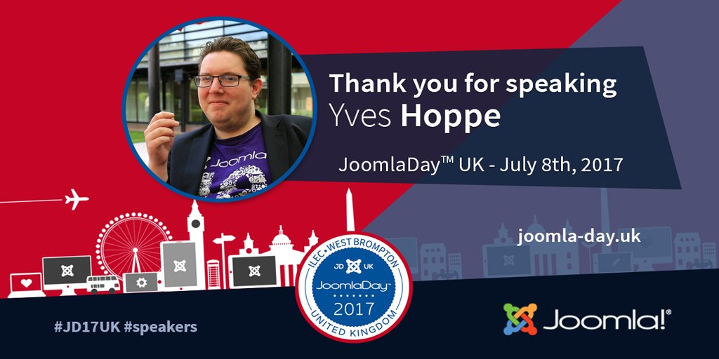 Big thanks to Yves Hoppe@yveshoppe for speaking at #JoomlaDay UK. #JD17UK #joomla #London
Watch the talks here. 
youtube.com/channel/UCqNDI…