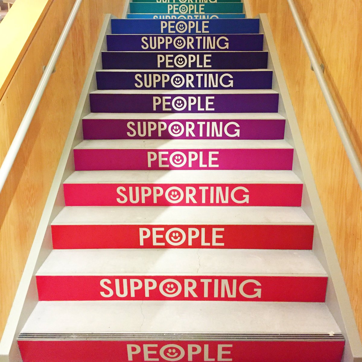 CourtStrand's tweet photo. This stairway at #FacebookSeattle says it all #Truth https://t.co/Ydtc9ANWWh