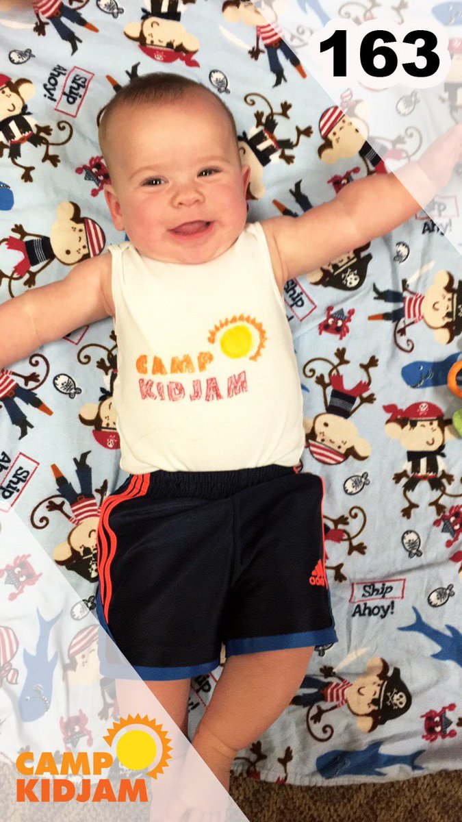 OH BABY! This little camper is excited about the 163 diapers raised so far for #thediaperproject. THANK YOU! You are really living loud!