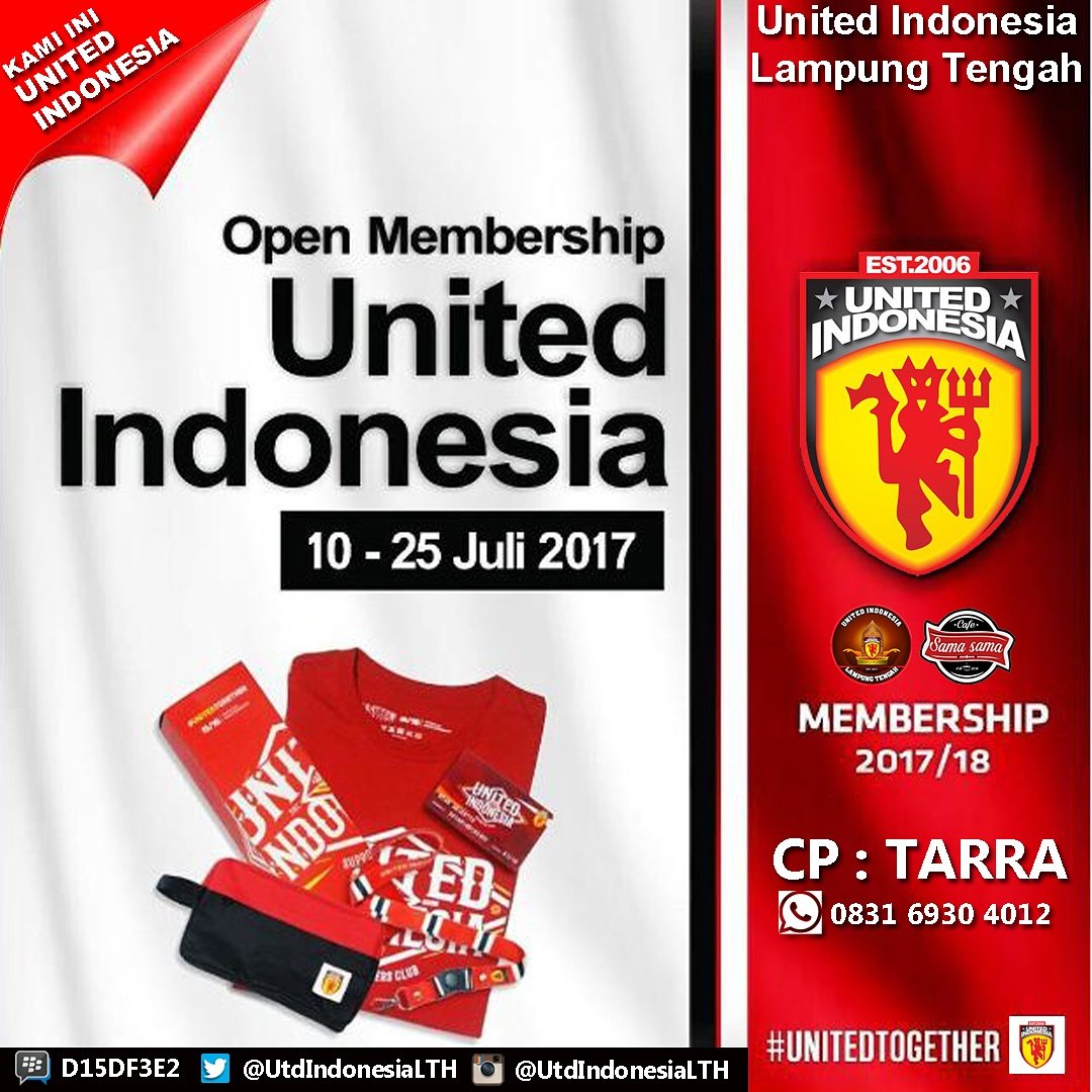 Info lengkapnya bisa Menghubungi Divisi Membership Cp : @deswantara23
WhatsApp 0831 6930 4012
BBM D15DF3E2

#UtdIndonesia
#UnitedTogether