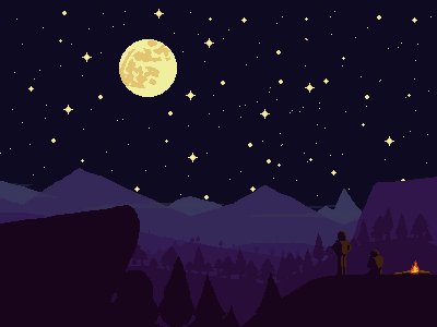 hanpnguyen13's tweet photo. A night #Camp for @Pixel_Dailies #pixel_dailies #pixelart #pixel #pyxel_edit #night https://t.co/kg2oTNpWnA