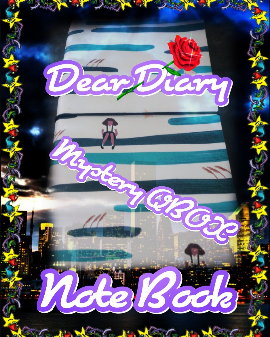 ShellyUnboxings's tweet photo. May 2017 Mystery QBOX
Dear Diary Note Book
@getqbox #getqbox #qbag #mysteryqbox #mysteryqboxmay2017 #notebook #notebooks #deardiary #diary https://t.co/TmD2vhqQTj