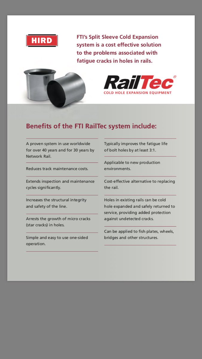 Why you should follow in <a href="/networkrail/">Network Rail</a> and <a href="/NYCTSubway/">NYCT Subway</a> footsteps and CBX your infrastructure #innovation #railsafety hirdrailtec.com