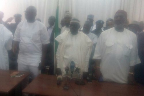 Photonews from Supreme Court after the Ahmed Makarfi, Peoples Democratic Party [PDP] verdict: