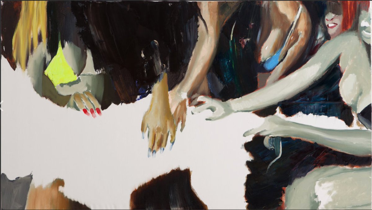 #Painting of the day everyone!!
Wet Grip by Daniel Lannes
2015,
100 x 185 cm, 
#acrylic and #oil on #canvas
can be seen at Magic Beans 👋