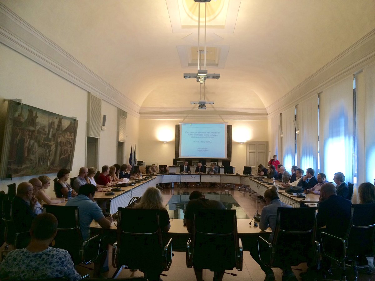 Presentazione del pacchetto INVESTIN FERRARA per la promozione dell'attrattività del territorio, definito da SIPRO con gli attori locali.