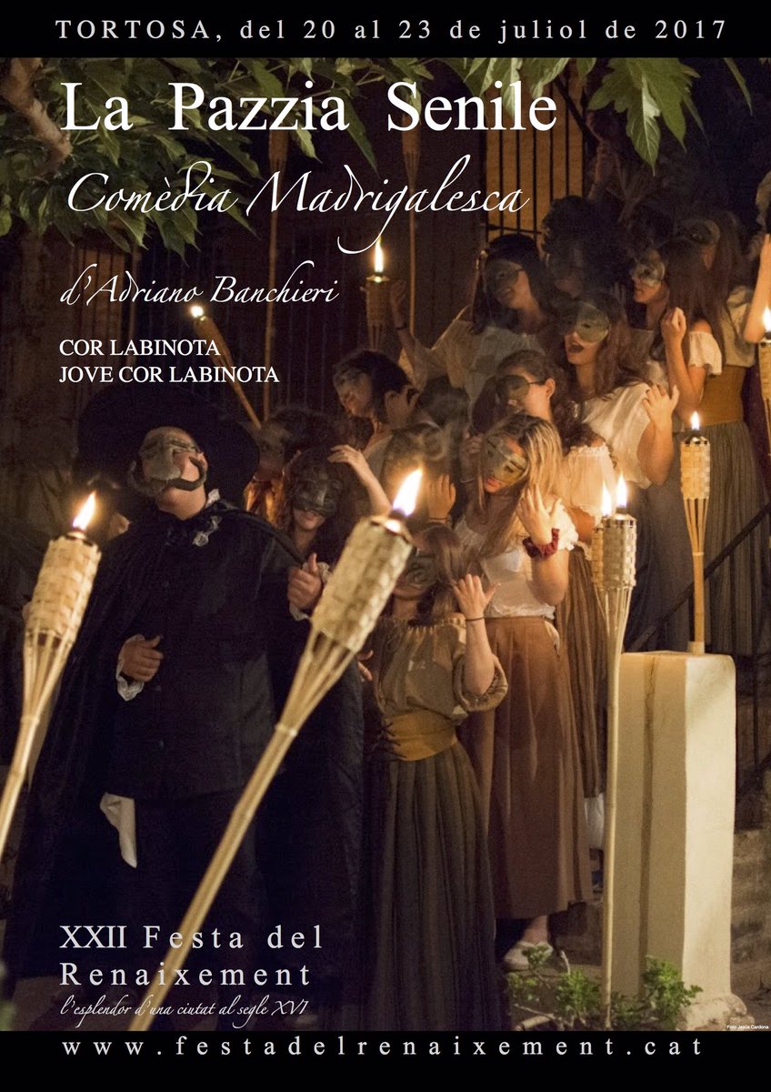 Ja s'apropa el Renaixement! Us esperem el divendres 21 i el dissabte 22 al convent de la Puríssima! 🎭🎶