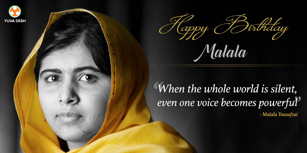 Team wishes Malala Yousafzai a very Happy Birthday!  