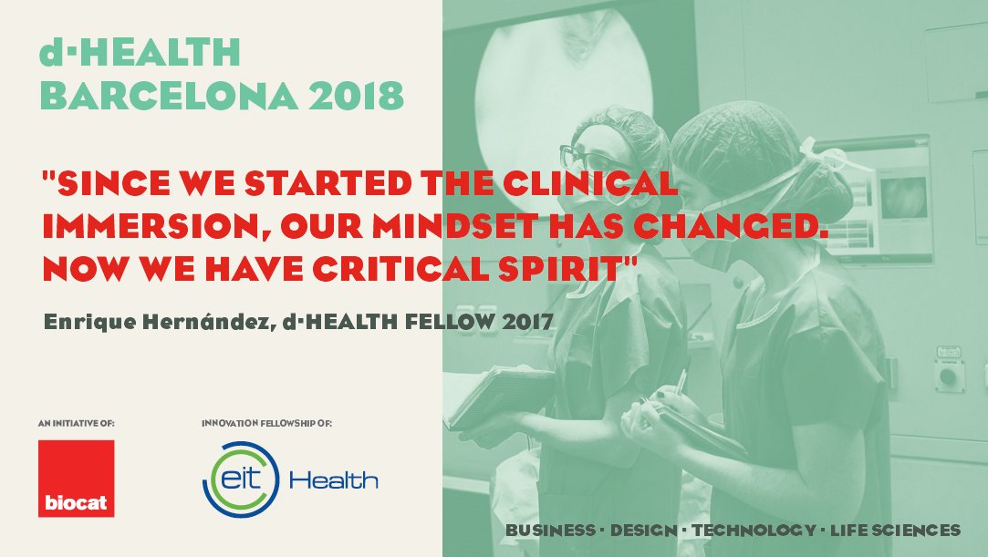 moebiobarcelona's tweet photo. [INTERVIEW] They are already part of the #NextHealthInnovators Join #dHEALTHBcn and become a healthcare entrepreneur https://t.co/UO59F3ByGD https://t.co/d217clrdKv
