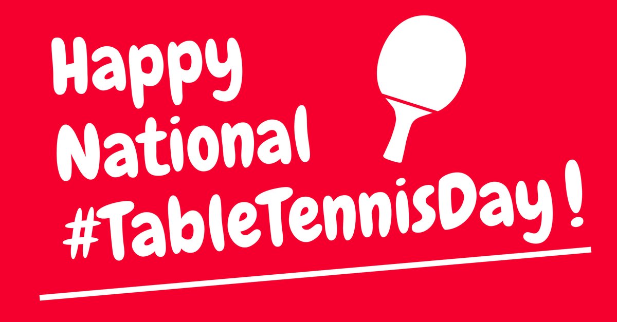 ping_tweets's tweet photo. Happy national #TableTennisDay to everyone out there in PINGland!  Let's all head for the tables! #PING2017 https://t.co/fwOsLVi5lz https://t.co/l0oMKMzfbW