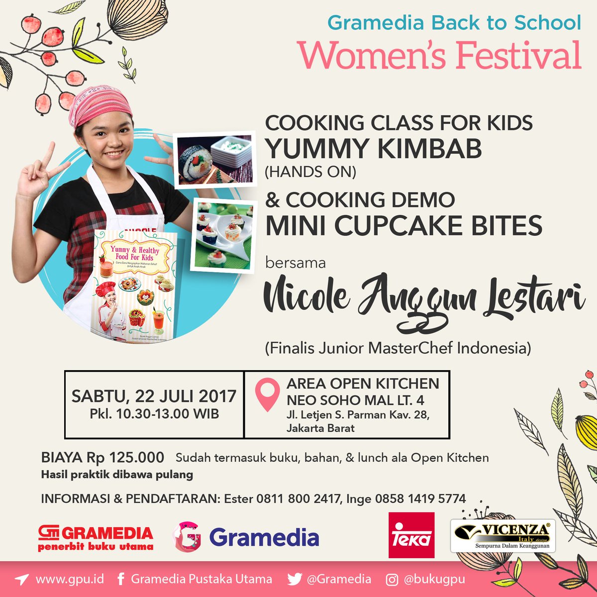 Nicole_JrMCI's tweet photo. Adik2 ygng ingin belajar membuat kimbab, ikutan di kelasku yuk. 
Tgl 22/7/2017-Jkt

#cookingclass  #childrenclass https://t.co/E09pHvhLrs