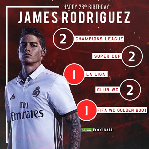 Happy 26th birthday James Rodriguez! 