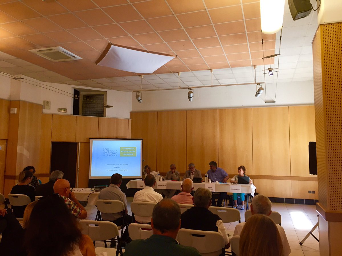 R.Giberti réunit le Groupe de Travail sur la compétence #GEMAPI pour la metropole d'Aix Marseille Provence
