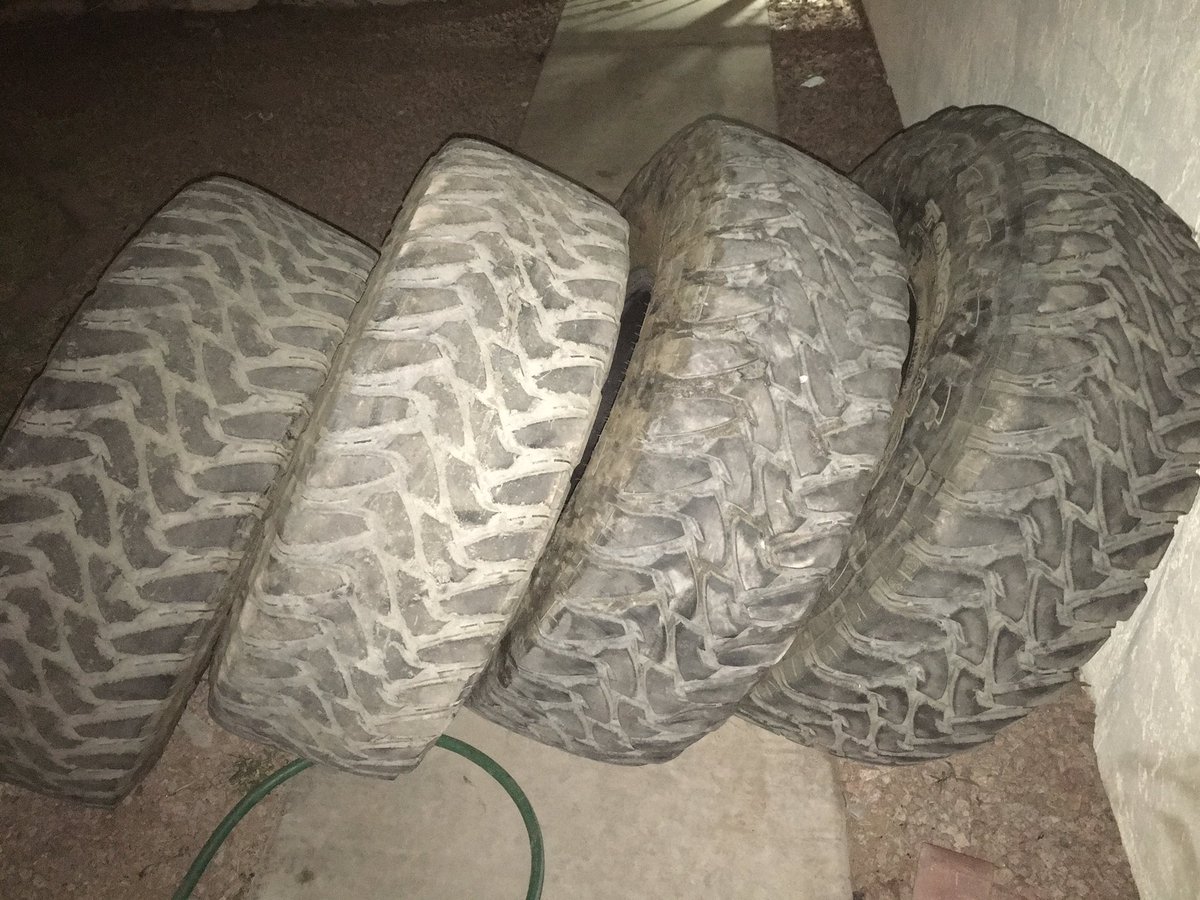 mclaughlin7869's tweet photo. Selling my old tires 39 1350 17s toyo mts. 2 are basically bald the other two are at 75% 300 bucks come get em #foursail #toyomts https://t.co/jdu6SDUriw