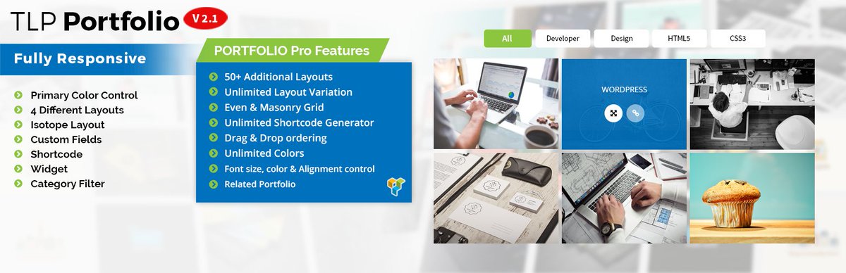 radiustheme's tweet image. TLP Portfolio got 2000+ Active Installation wordpress.org/plugins/tlp-po… #portfolio #wpportfolio #wp #WordPress #gallery #Plugins