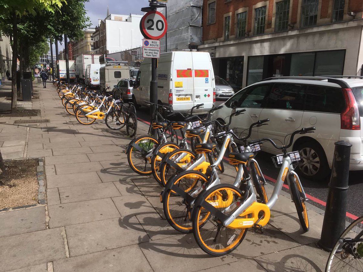 oBike's successfully deployed in London today! #oBike #oBikeUK #London