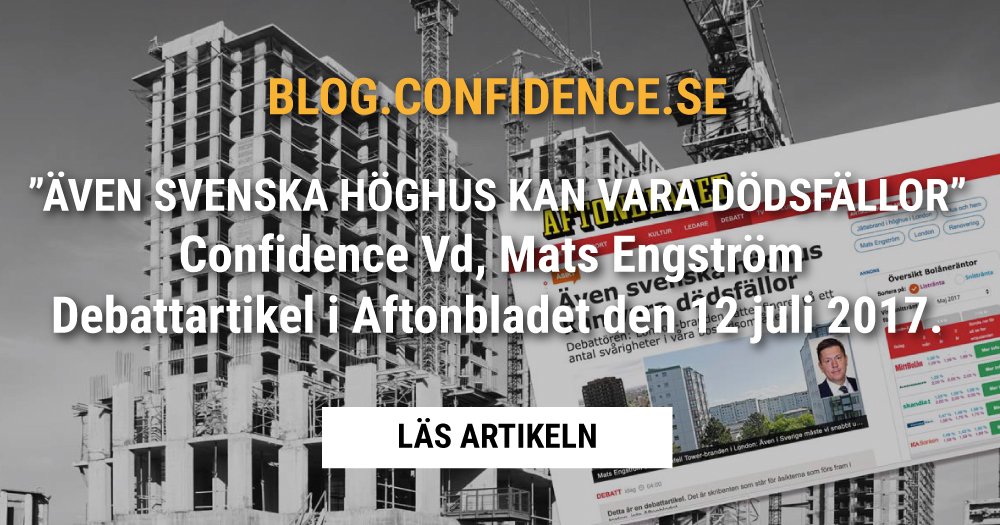 coninsights's tweet photo. ”Även svenska höghus kan vara dödsfällor” - Läs Mats Engströms debattartikel i Aftonbladet den 12 juli https://t.co/v69GvFKFMD https://t.co/8FRLspcYKJ