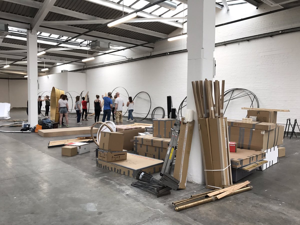 Construction is underway at free range London! Come visit us tomorrow <a href="/FreeRangeShows/">FREE RANGE</a>