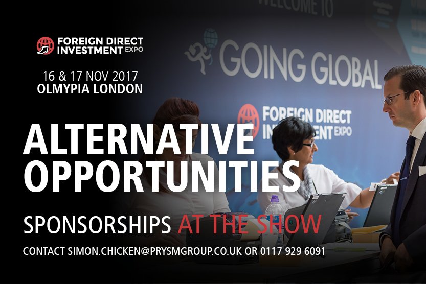 FDIShow's tweet photo. An incredible way to market your brand to thousands of ambitious firms looking to relocate their business! #FDIShow https://t.co/jvuwss78BF https://t.co/K8OxKU2VVv