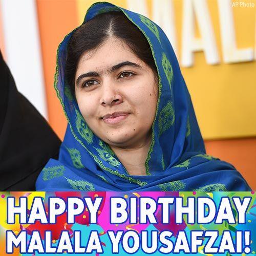 Happy Birthday to the inspirational girls\ education activist Malala Yousafzai! 