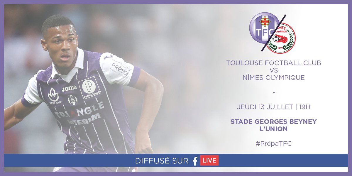 ToulouseFC's tweet photo. ⚠️ La 2ème rencontre de préparation des Violets, #TFCNO, diffusée en direct vidéo sur Facebook avec @swishlive!

→ https://t.co/m0oIWG3yCz https://t.co/nzETFVNSYC