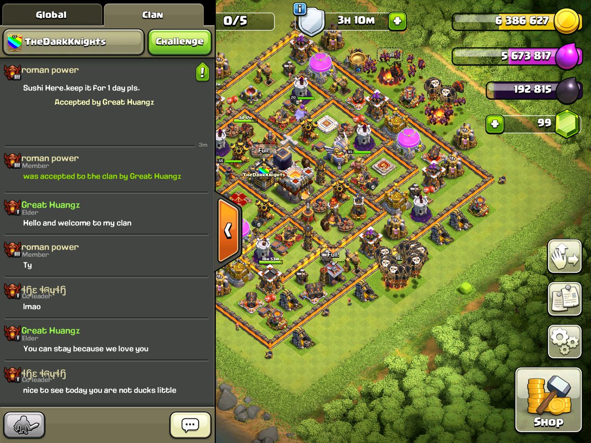 HadesAhh's tweet photo. I'd like to welcome our newest member to our clan, roman power. I hope you enjoy your stay π #clashlegend https://t.co/nqz3ZdRyL3
