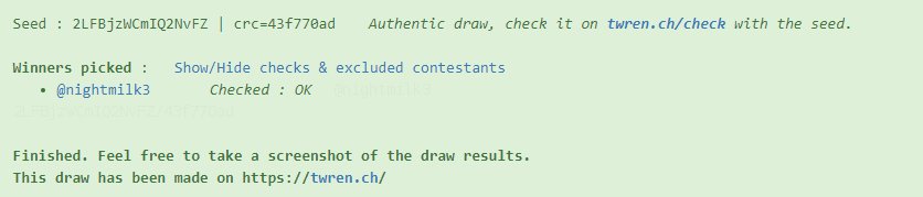 CratesGG's tweet photo. And the winner is..

@nightmilk3

Congrats! https://t.co/7j4yoq6aSg