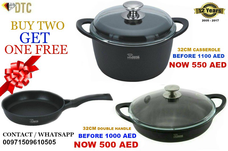 cookingtitanium's tweet photo. Buy two get one free !

To order please Whatsapp or call 00971558833225 / 00971509610505 https://t.co/BpAQ2yfucZ