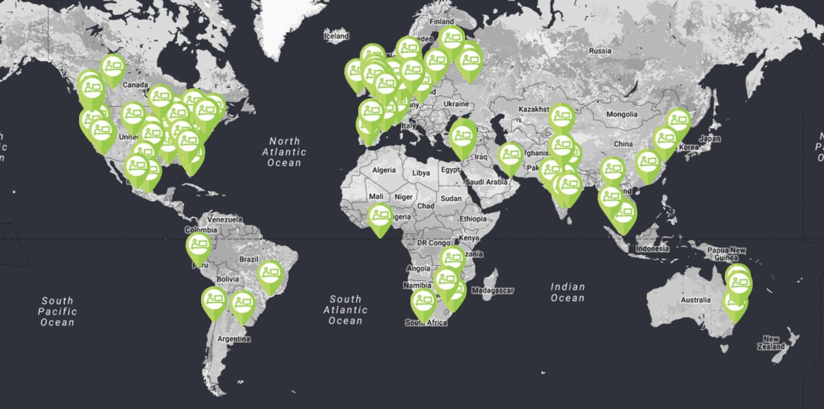 _pickspace_'s tweet image. The new @_pickspace_ space map!! Growing rapidly - add your space on Pickspace.net - The Global Coworking Space Directory