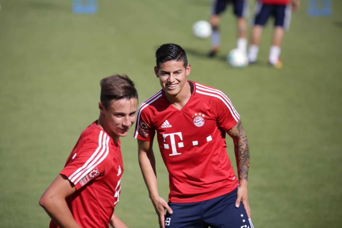 #ServusJames 😊👋 <a href="/jamesdrodriguez/">James Rodríguez</a>