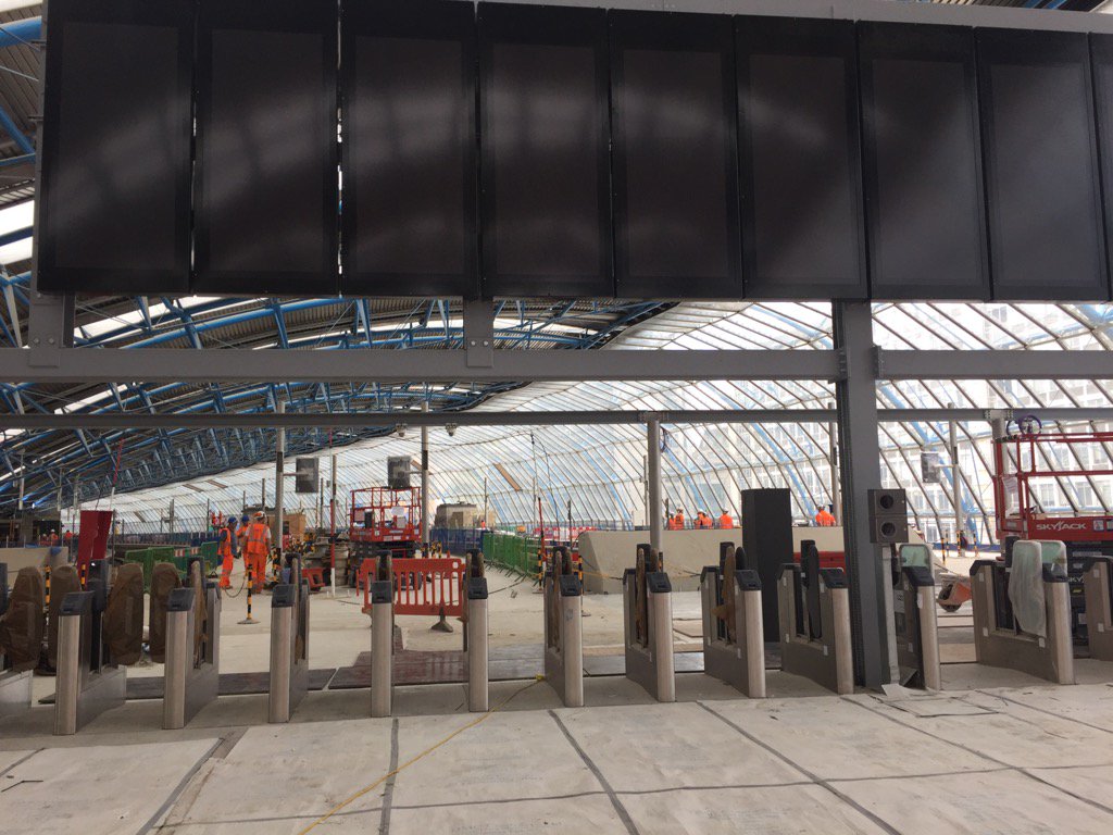 holdmch's tweet photo. This #WITwatch shot shows the gateline ready for commissioning and the newly installed CIS banks https://t.co/hXwo0V5nNf