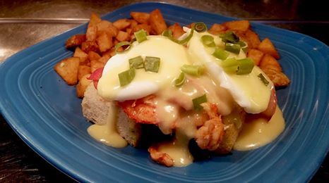 Lobster Benedict is looking YUMMY in Gansett today!!