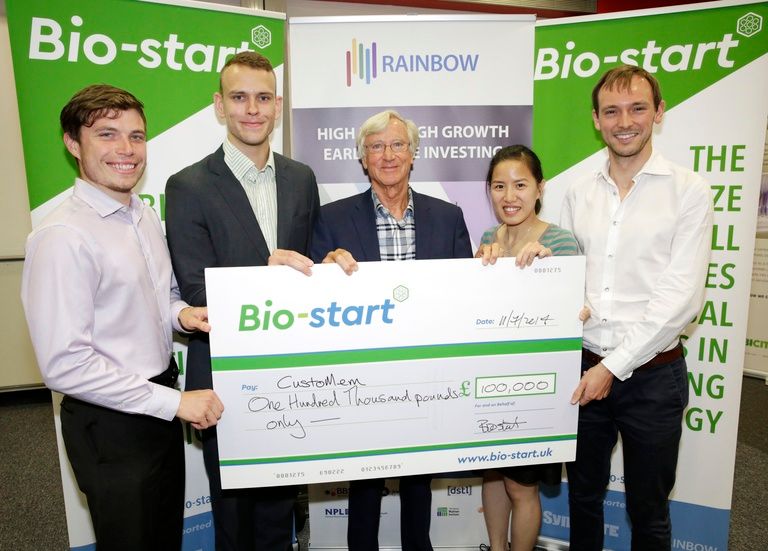 BioStartUK's tweet image. .@CustoMem wins £100K 1st Prize in @BioStartUK competition! buff.ly/2udDFWC #synbio #engbio