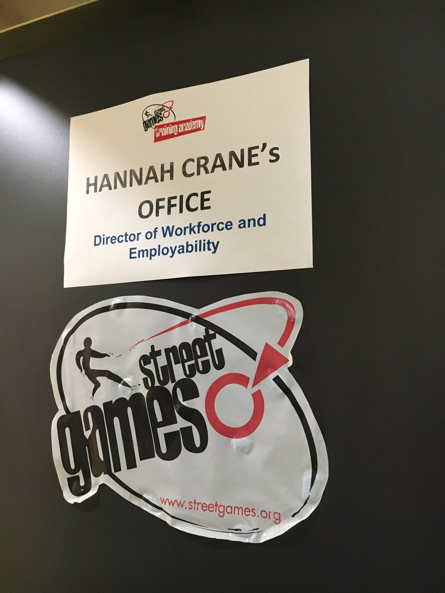 HannahPCrane's tweet photo. Careful what you wish for @YLABProject @StreetGames colleagues will find a way to take the mickey! #nameonthedoor #mortified #ceoknows https://t.co/fzFmH1tasf